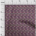 thumbnail image 2 of oneOone Polyester Spandex Purple Fabric Floral Craft Projects Decor Fabric Printed By The Yard 56 Inch Wide, 2 of 5