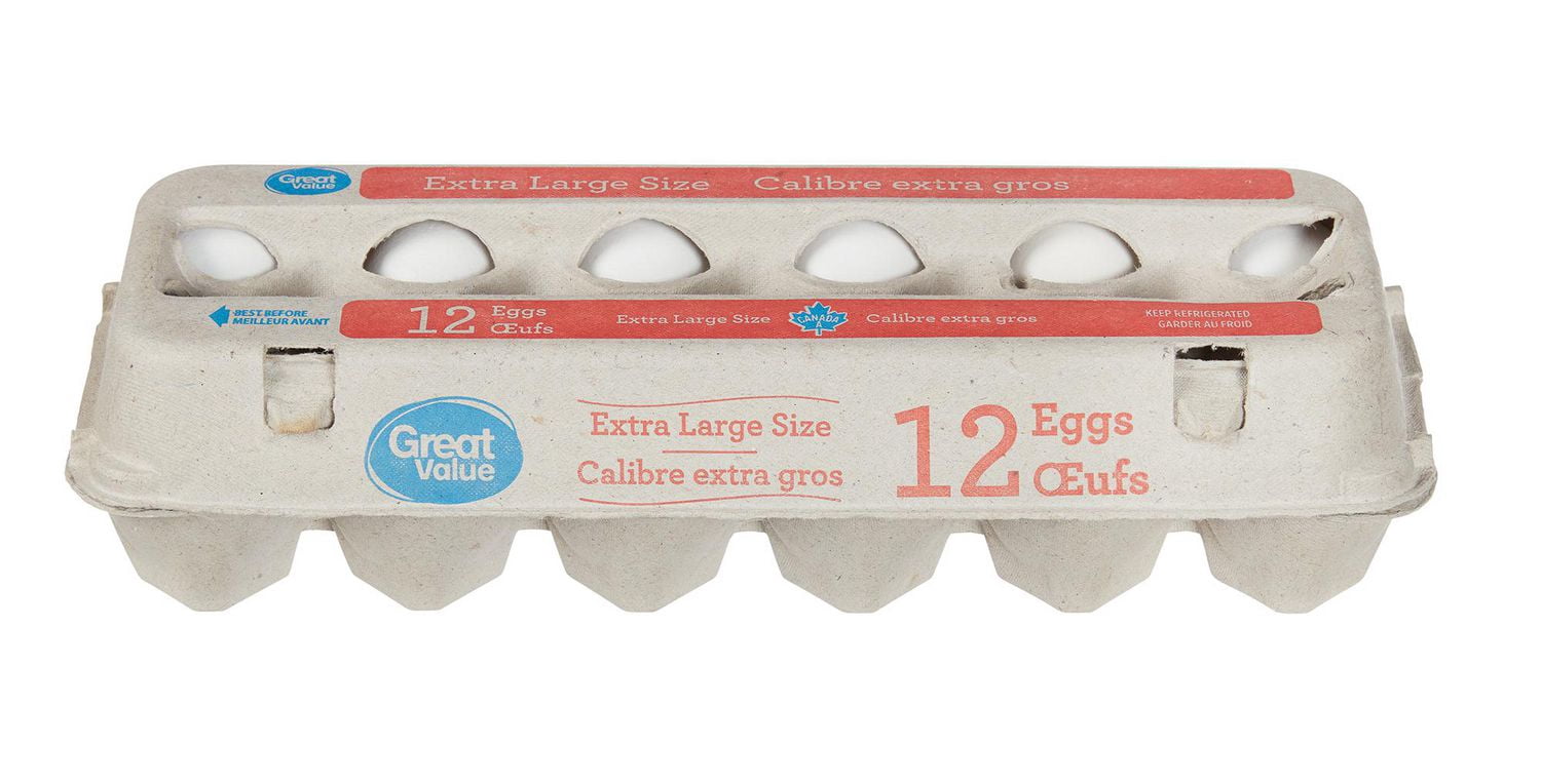 Great Value XL White 12 Eggs