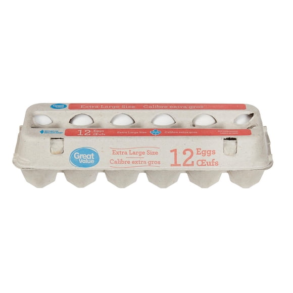 Great Value XL White 12 Eggs