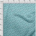 thumbnail image 3 of oneOone Tissu Velours Turquoise Bleu Imprimé Matériel de Robe Tissu Imprimé Tissu au Mètre 58 Pouces de Large, 3 of 4