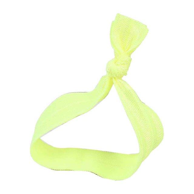 Hair Ring Seamless High Elasticity Knotted Adjustable Ponytail Holder Colorful Hairs Rope Scrunchies Accessories Multi Color Fluorescent Yellow