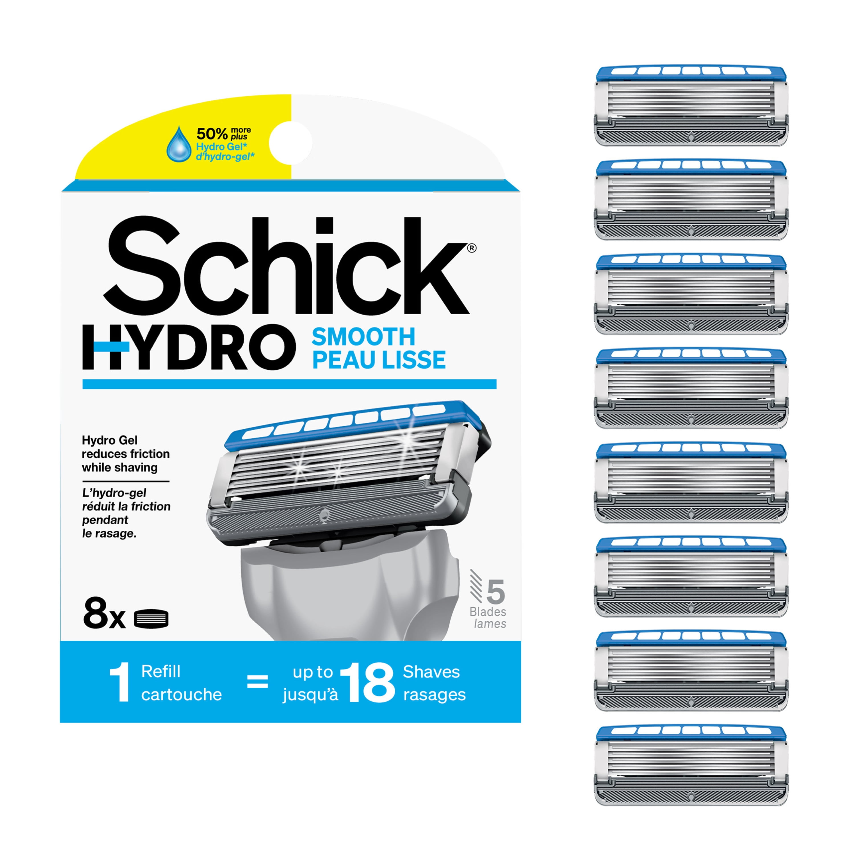 Cartouches de lames Schick Hydro Skin Comfort pour peau sèche