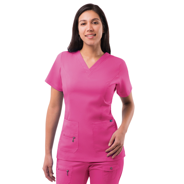 Adar Pro Scrubs For Women - Elevated V-Neck Scrub Top