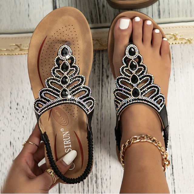 LEEy-World Chaussures pour Femmes Femmes Sandales Orthopédiques à Enfiler Sandales à Bride Ajustable Sandales de Marche Confortables