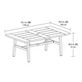 thumbnail image 4 of Better Homes & Gardens Kennedy Pointe Steel Patio Outdoor Dining Table, Brown, 4 of 8
