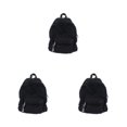 thumbnail image 2 of Ruiboury Unisex Backpack With Adjustable Straps And Stylish Durable Cloth School Backpack School Bag Book Bag Comfortable black 3Set, 2 of 6