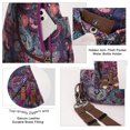 thumbnail image 4 of KL928 Canvas Sling Backpack for Men Women Floral Printed Crossbody Small Backpack, 4 of 6