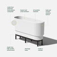 thumbnail image 4 of Veradek Demi Series Raised 30" Long Plastic-Stone Planter, 4 of 8