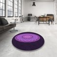 thumbnail image 4 of Ahgly Tapis Rectangulaire Lavable en Machine Intérieur Transitionnel Orchidée Foncée Violet, 8 Pieds x 12 Pieds, 4 of 7