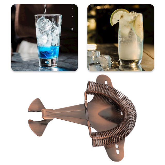 Cocktail Strainer, Professional Stainless Steel Bar Strainer Bar Cocktail Strainer Filtering Tool Hawthorne Drink Strainer Fighter Plane Cocktail Strainer