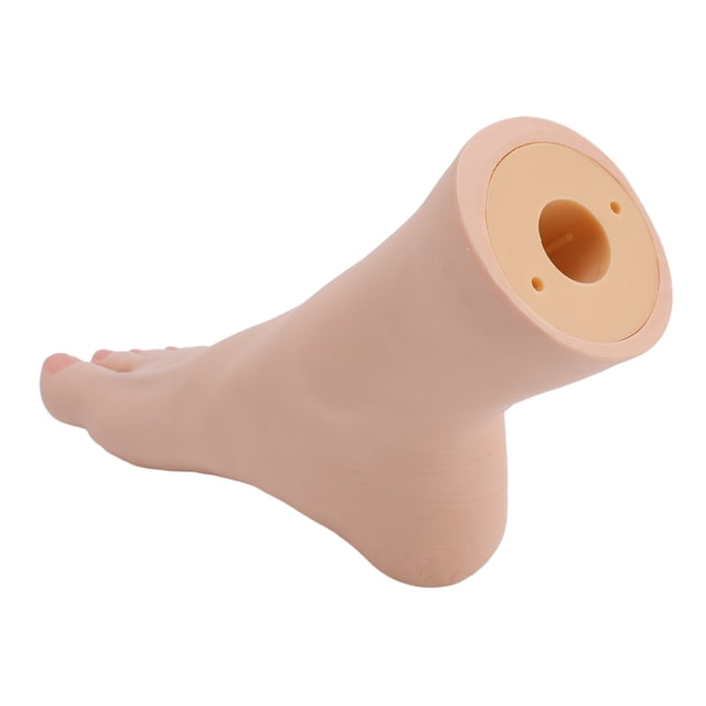 Silicone Foot Model Flexible Joint Positioning Mannequin Foot for Nail Art Jewelry Display