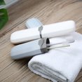 thumbnail image 4 of Maytalsory Tooth Brush Toothpaste Storage Box with Lid Portable Smooth Cases Chopsticks Forks Organizer Travel Office Party Gray Blue 1Set, 4 of 6