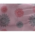 thumbnail image 4 of oneOone Georgette Viscose Fabric Spiral & Floral Block Decor Fabric Printed BTY 42 Inch Wide, 4 of 4