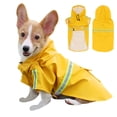 thumbnail image 1 of Dog Raincoat with Hood Pocket Reflective Adjustable Waterproof Slicker Rain Jacket for Small Medium Large Dog, 1 of 8