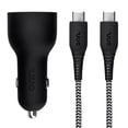 thumbnail image 2 of onn. Fast Charge USB and USB-C 3 FT. Dual-Port Car Charging Kit with 20W Power Delivery, 2 of 4