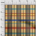 thumbnail image 2 of oneOone Viscose Chiffon Pale Orange Fabric Madras Check Craft Projects Decor Fabric Printed By The Yard 42 Inches Wide, 2 of 4