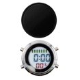 thumbnail image 4 of Abbracc Digital Alarm Clock Digital Clock Waterproof Radio Controlled Alarm Clock with -Black, 4 of 8