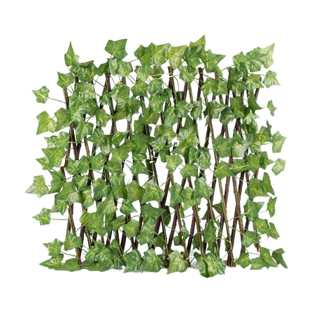 ziyahi Clôture de Jardin Rétractable Écran d'Intimité Extérieur Feuilles de Patate Douce