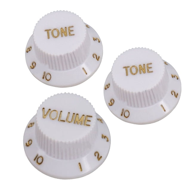 3 Pcs Boutons de Strat pour Guitares 1 Volume 2 Tons Boutons de Commande pour Accessoires de Guitare