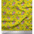 thumbnail image 3 of Soimoi Gray Moss Georgette Fabric Diamond Geometric Print Sewing Fabric Yard 42 Inch Wide, 3 of 3