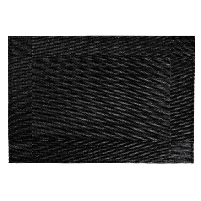 Vinyl Placemat (Classic) (Noir) (Ensemble De 12)