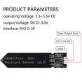 thumbnail image 3 of Capacitive Soil Moisture Sensor Corrosion Resistant Moisture Detection Module Electronic Soil Tester Watering System Plant Care Gardening Tool for Garden Yard Farm, 3 of 7