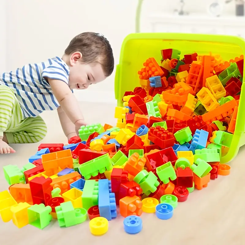 Building Blocks Set Bulk Educational Children‘s Toys Building Blocks Compatible Building Blocks Construction Toys DIY Creative Building Blocks