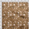thumbnail image 4 of oneOone Polyester Spandex Brown Fabric Tool Craft Projects Decor Fabric Printed By The Yard 56 Inch Wide, 4 of 4