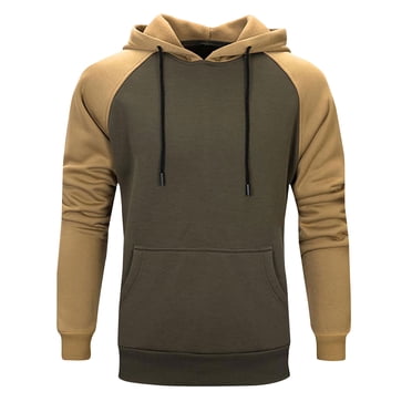 Men Hoodies Color Block Patchwork Blend Fleece Pullover Kanga Pocket Sweatshirts Gift For Men,Mens Underwear,Hoodies for Men