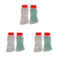 thumbnail image 4 of maskred Prevent Foot Injuries On Any Adventure With 5 Toe Cut Resistant Socks Grey Is Gray green red bind 3Set, 4 of 6