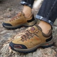 thumbnail image 2 of Wyzesi Espadrilles Rouges Tout-Petits Mode Toutes Saisons Hommes Chaussures de Sport de Randonnée Bout Rond à Lacets Plates Non Confortables Couleur Unie, 2 of 9