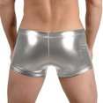 thumbnail image 5 of ylioge Mens Boxer Briefs Trendy Low Rise Drawstring Underwear Casual Solid Slim Stretchy Comfort Shiny Dancing Workout Underpants, 5 of 5