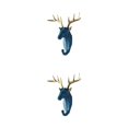 thumbnail image 3 of Wweixi Coat Hooks Easy To Install And Wide Application For Added In Daily Life Retro blue (deer) 2Set, 3 of 6