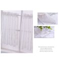 thumbnail image 1 of Lace Cafe Kitchen Ruffle Window Drape Valance valance; Lace Semi Transparent Voile Curtains Window Treatment, 1 of 9