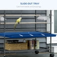 thumbnail image 4 of PawHut Cage à Oiseaux en Acier de 52 Pouces, avec Support Roulant, Gris Foncé, 4 of 10