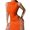 Orange, variant on GDREDA Women's Summer Sleeveless Dress with Round Neck and Elegant Side Slit for Casual Outings Black,S