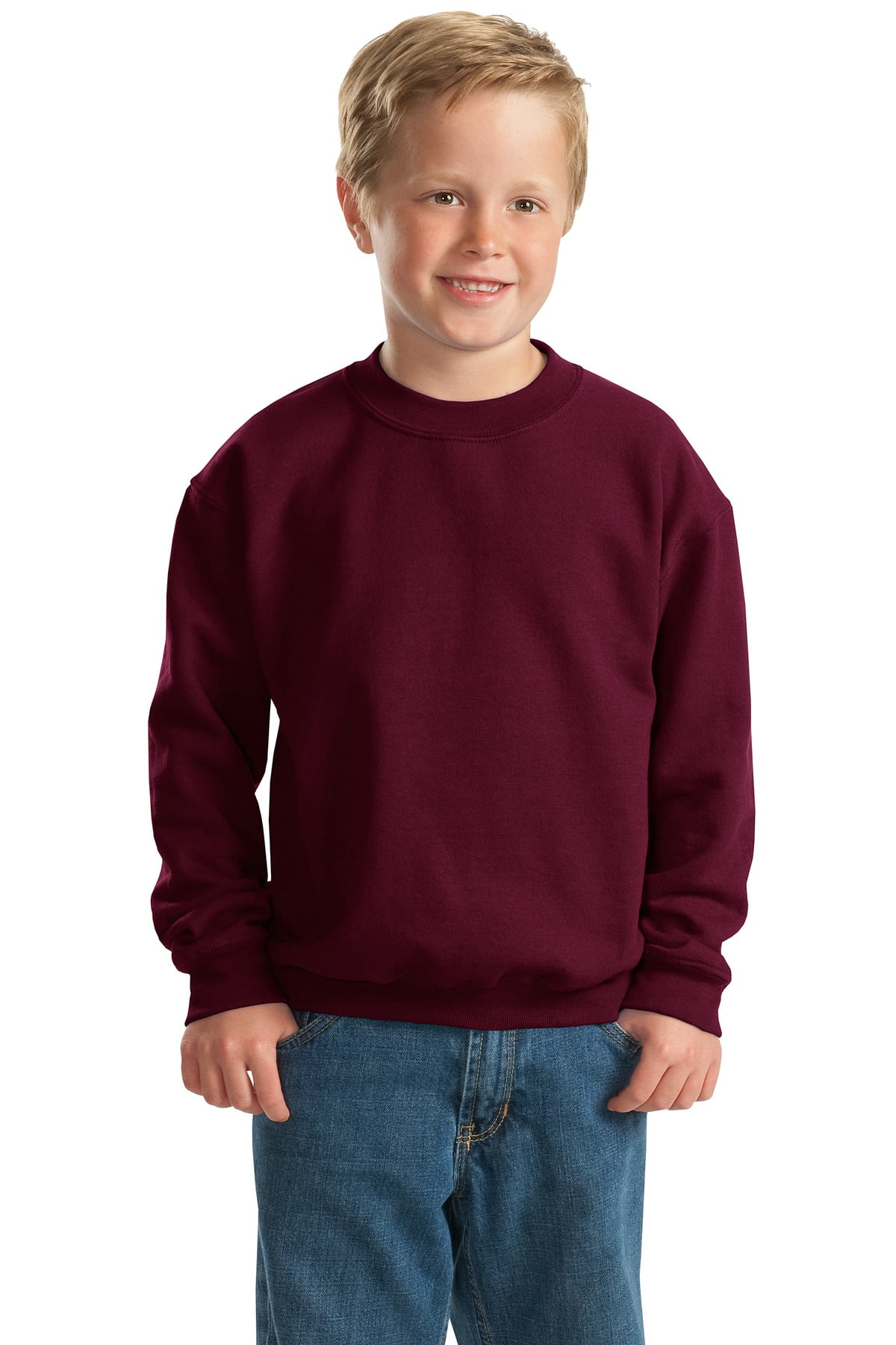 Gildan Boy's Long Sleeve Crewneck Sweatshirt - 18000B