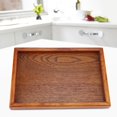 thumbnail image 4 of Greensen Rectangle Wooden Tea Tray Serving Table Plate Snacks Food Storage Dish for Hotel Home , Tea Serving Plate , Tea Tray, 4 of 8