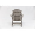 thumbnail image 4 of Backyard Lifestyles Adirondack Chair, Polycarbonate – Light Gray, Outdoor Patio Seating, 4 of 4