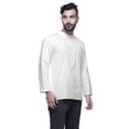 thumbnail image 4 of Atasi Long Sleeve Kurta For Men Solid Mandarin Collar Ethnic Shirt, 4 of 6