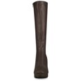thumbnail image 2 of Unique Bargains Women's Chunky Heel Round Toe Platform Knee High Boots Coffee (Size 8), 2 of 8