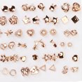 thumbnail image 3 of 2 Packs Stud Earrings Set 72 Pairs Golden Ear Stud Set With Rhinestone for Girls Women Men, 3 of 8