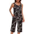 thumbnail image 1 of Baikeli Free with Promo Codes Two Piece Outfits for Women Plus Size Suits Striped Tops Drawstring Waist Pants Jogger Sets with Pockets 2 Piece Sets for Women, 1 of 7