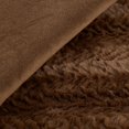 thumbnail image 3 of Bouclair Brown Ellyn Faux Fur Throw 50x60 in (127x152 cm), 3 of 10