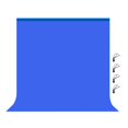 thumbnail image 2 of funtasica Toile de Fond Mate Double Face pour Photographie Studio Photo Télévision Bleu, 2 of 9