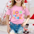 thumbnail image 2 of FhsagQ le 7 Juillet Garçon et Fille Mode Décontractée Imprimé Col Rond Ample Manche Courte T-Shirt Haut Fille Printemps le 7 Juillet T-Shirts Taille 6-9 Mois Printemps 8-9 Ans, 2 of 4