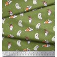 thumbnail image 3 of Soimoi Moss Georgette Fabric Ghost Halloween Print Sewing Fabric Yard 42 Inch Wide, 3 of 3