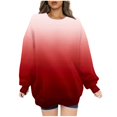 thumbnail image 1 of Meichang Chandail en Molleton Surdimensionné pour Femmes Manches Longues Col Rond Chandails en Molleton Tendance Gris Pull Ample, 1 of 5