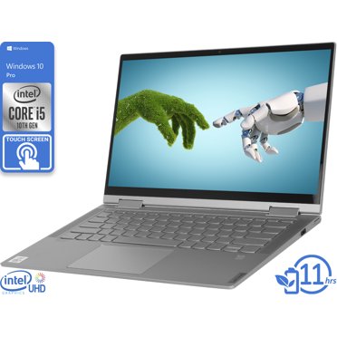 Remis à Neuf Lenovo Yoga C740 2-en-1, Écran Tactile IPS FHD 14 Pouces, Intel Core i5-10210U jusqu'à 4,2 GHz, 8 Go de RAM, SSD NVMe 512 Go, DisplayPort via USB-C, Wi-Fi, Bluetooth, Windows 10 Pro