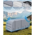 thumbnail image 3 of GloryStar All-Season Motorhome Cover, Fits 18-20FT & 20-22FT RVs, Breathable Rip-Stop 4-Ply Material, Windproof Straps, UV Resistant Protection, 3 of 7